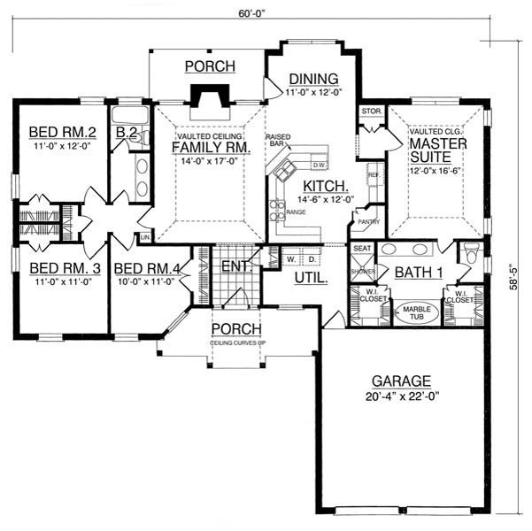 Floor Plan image of The Getaway House Plan